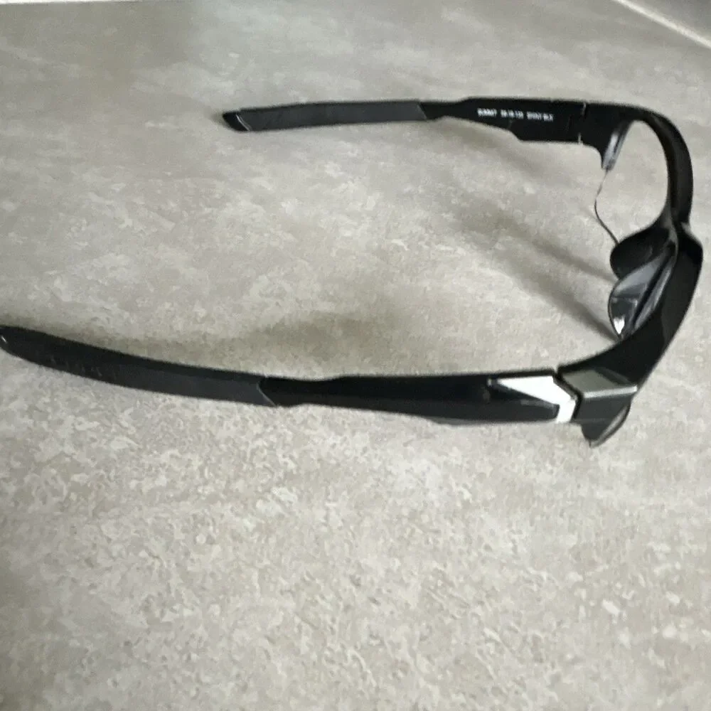 Denali Summit Black Half Rim Rectangular Eyeglass Frames w/case 56-18-135